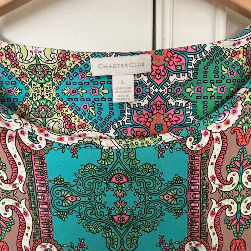 Charter Club Vibrant Paisley Dress
